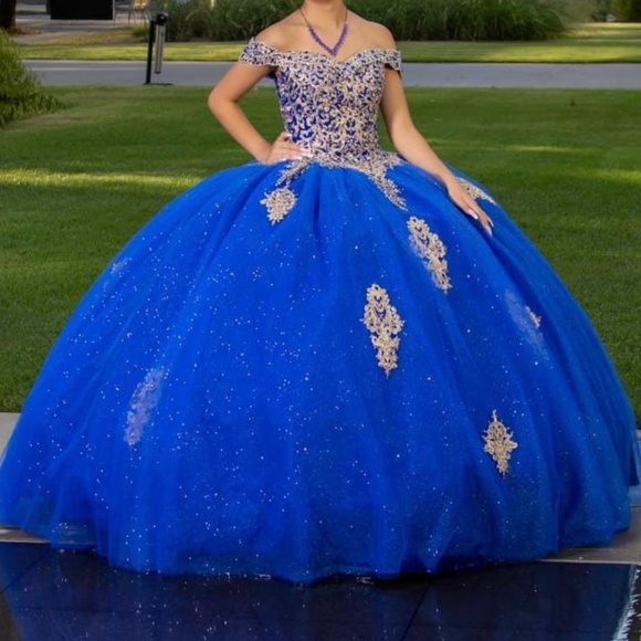 Royal Blue Dama Dress MQ1816 for Quinceañera